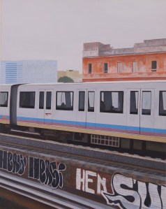 "Ostiense 2" Dipinto ad olio su legno, misure 70 x 90 cm, Anno 2015 Maurizio Ciccani