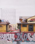 "Ostiense 6" Dipinto ad olio su legno, misure 70 x 90 cm, Anno 2015 Maurizio Ciccani