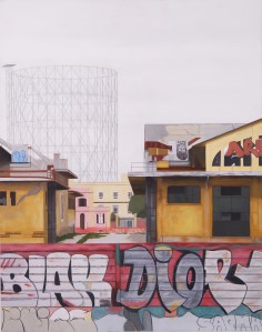 "Ostiense 6" Dipinto ad olio su legno, misure 70 x 90 cm, Anno 2015 Maurizio Ciccani
