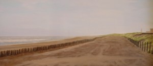 “Mattina”, Dipinto ad olio su legno, misure 37 x 85 cm, Anno 2011 di Maurizio Ciccani