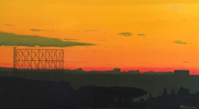 Maurizio Ciccani dipinto ad olio Roma Gazometro Vendita Via Portuense 221 .jpg