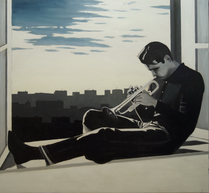 dipinto ad olio su tela Maurizio Ciccani